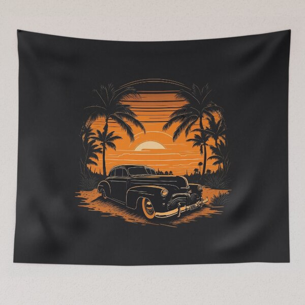 Artikelvorschau, Oldtimer, Vintage, Strand, Urlaub, Meer entworfen und verkauft von Hypershirty.