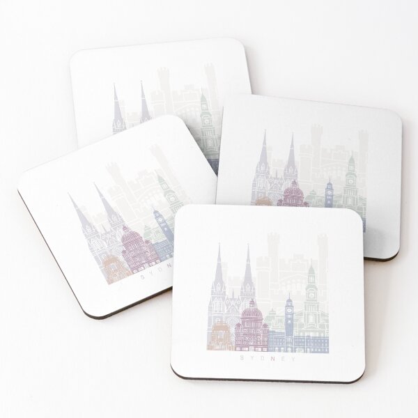 Item preview, SYDNEY SKYLINE POSTER PASTEL designed and sold by paulrommer.