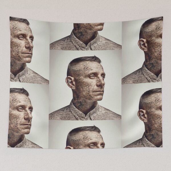Item preview, The mysterious tattooed warrior designed and sold by Markus Baron.