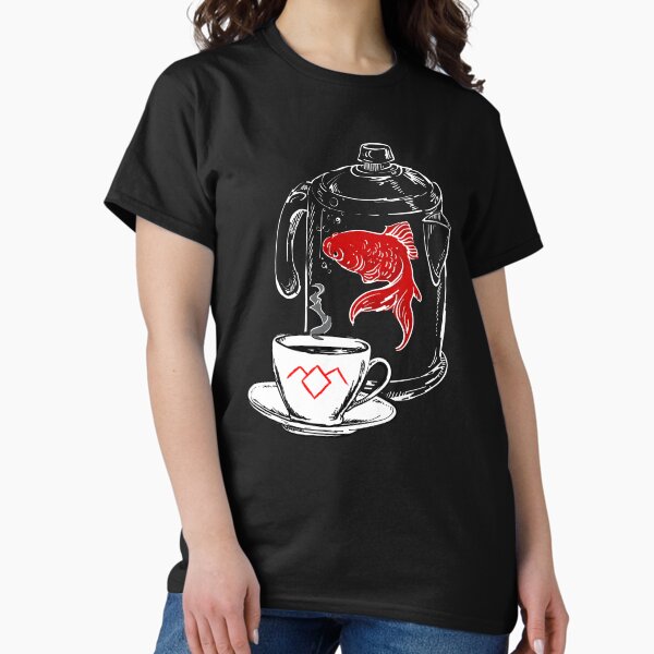 Vista previa del artículo con la obra «Twin Peaks A Fish In The Percolator Vintage Coffee Shop Imprimir», diseñado y vendido por FifthSun.