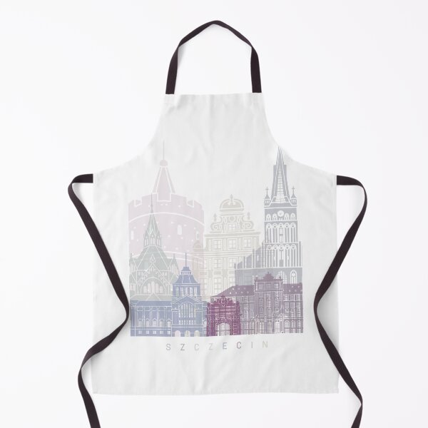 Item preview, SZCZECIN SKYLINE POSTER PASTEL designed and sold by paulrommer.