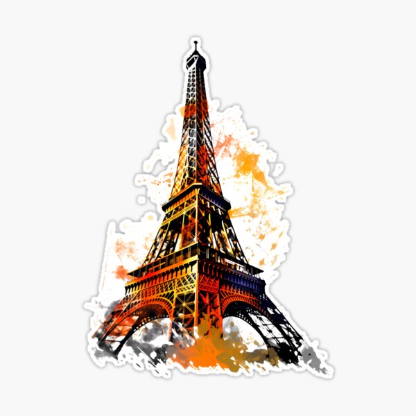 Premium Vector  Flat vector of the iconic eiffel tower in a