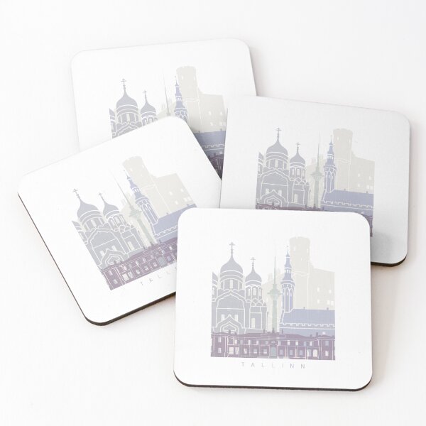 Item preview, TALLINN  SKYLINE POSTER PASTEL designed and sold by paulrommer.
