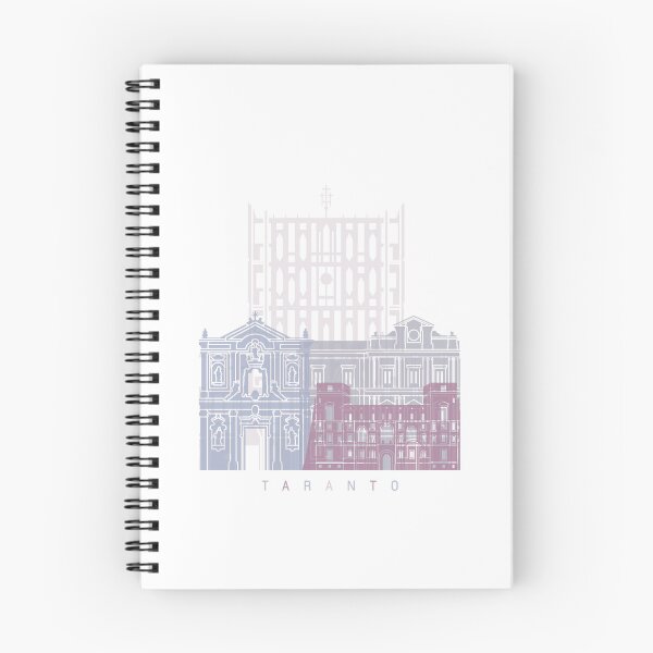 Item preview, TARANTO SKYLINE POSTER PASTEL designed and sold by paulrommer.