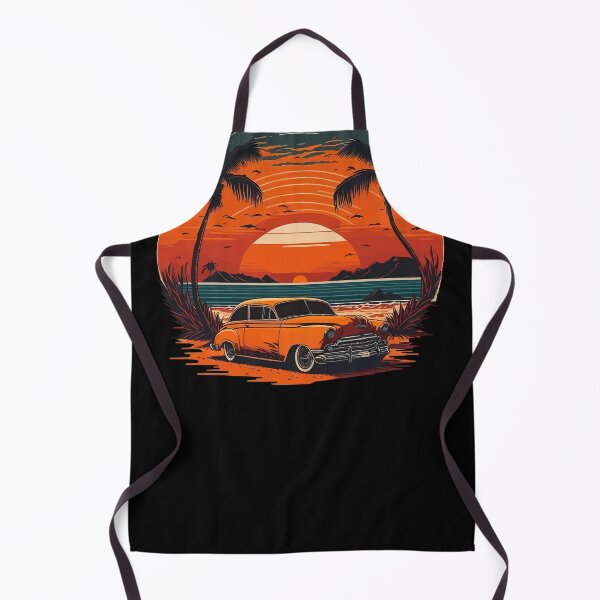 Artikelvorschau, Oldtimer, Vintage, Strand, Palmen, Meer entworfen und verkauft von Hypershirty.