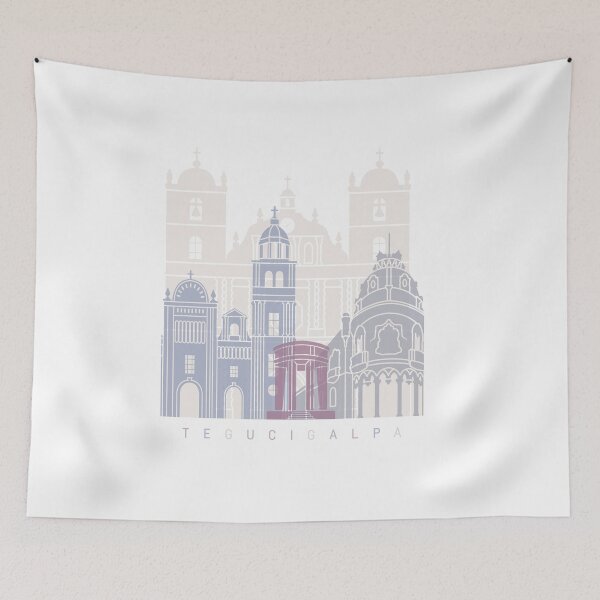 Item preview, TEGUCIGALPA SKYLINE POSTER PASTEL designed and sold by paulrommer.