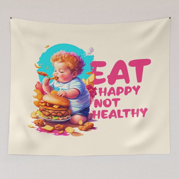 Artikelvorschau, Eat happy not healthy: Confidence in Every Size entworfen und verkauft von Paolospresent.