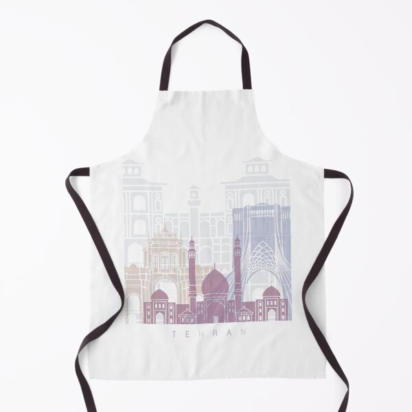 Item preview, TEHRAN SKYLINE POSTER PASTEL designed and sold by paulrommer.