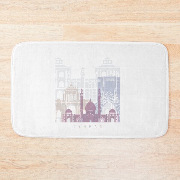 Item preview, TEHRAN SKYLINE POSTER PASTEL designed and sold by paulrommer.