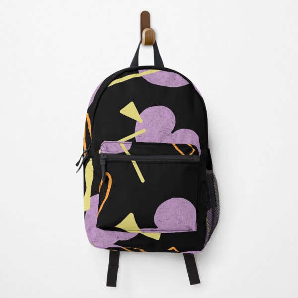 Item preview, Lavender yellow abstract a geometry black pattern designed and sold by Yana Mustafina | Boho Soulful Designs.