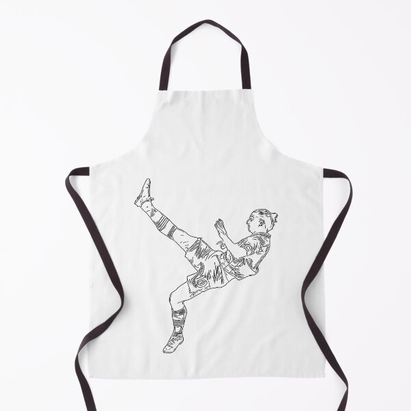 Item preview, Zlatan Ibrahimovic Bicycle Karate Kick Sweden goal Line Art Black minimal designed and sold by 442workshop.