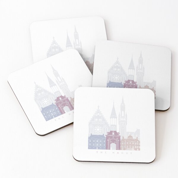 Item preview, THE HAGUE SKYLINE POSTER PASTEL designed and sold by paulrommer.