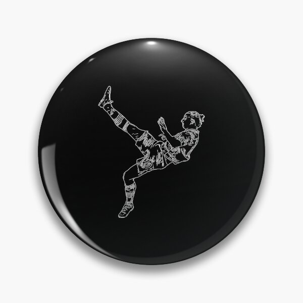 Item preview, Zlatan Ibrahimovic Bicycle Karate Kick Sweden goal Line Art White minimal designed and sold by 442workshop.