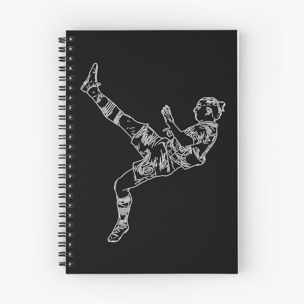 Item preview, Zlatan Ibrahimovic Bicycle Karate Kick Sweden goal Line Art White minimal designed and sold by 442workshop.