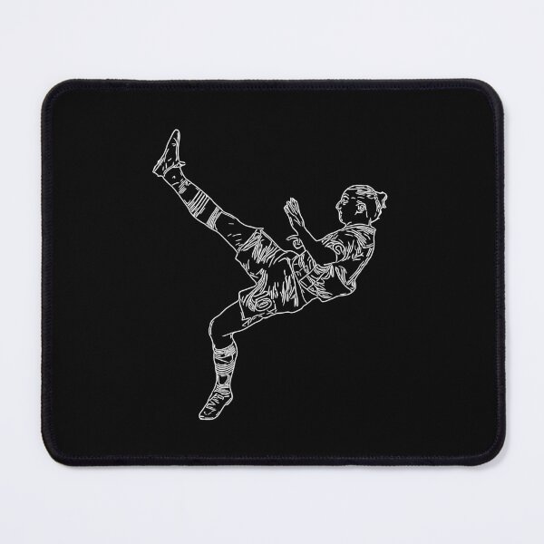 Item preview, Zlatan Ibrahimovic Bicycle Karate Kick Sweden goal Line Art White minimal designed and sold by 442workshop.