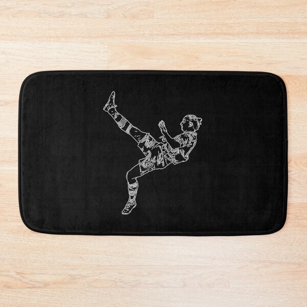 Item preview, Zlatan Ibrahimovic Bicycle Karate Kick Sweden goal Line Art White minimal designed and sold by 442workshop.