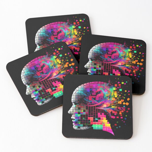 Item preview, The colorful thought - artistic creativity designed and sold by Pixelboys.