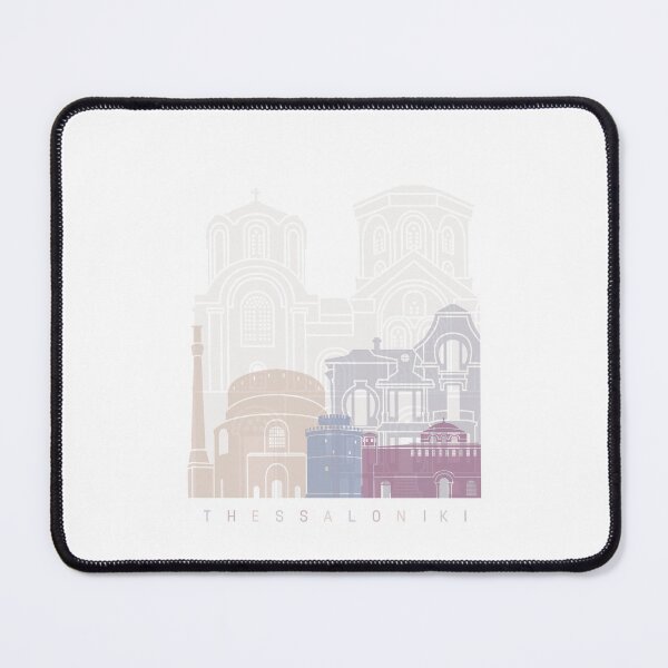 Item preview, THESSALONIKI SKYLINE POSTER PASTEL designed and sold by paulrommer.