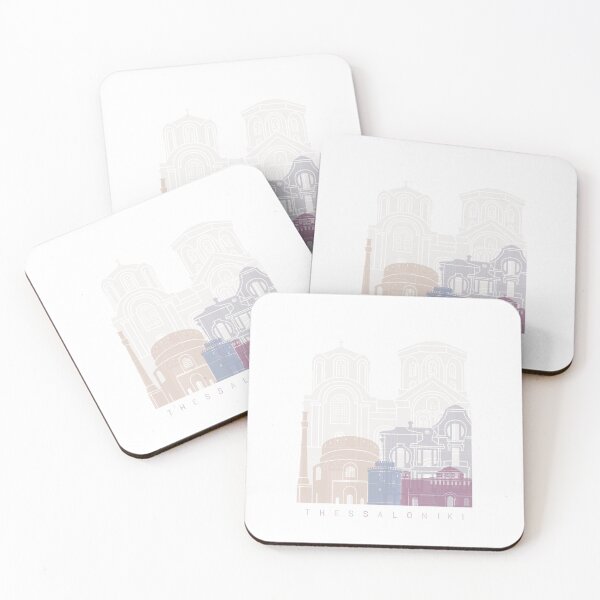Item preview, THESSALONIKI SKYLINE POSTER PASTEL designed and sold by paulrommer.