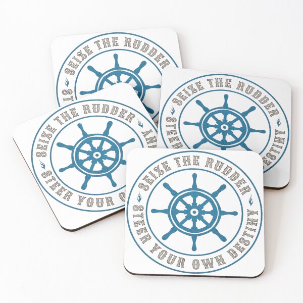 Item preview, Seize The Rudder Motivational Quote designed and sold by Alahchin Art.