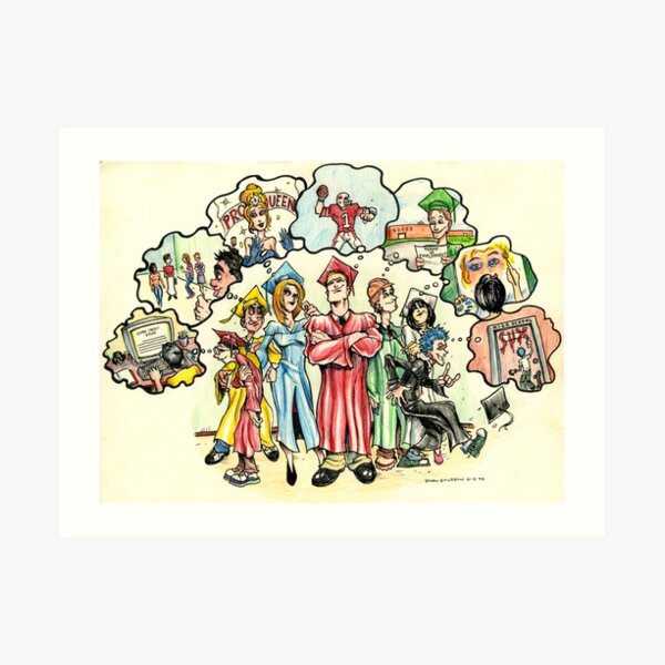 High School Grads Art Print