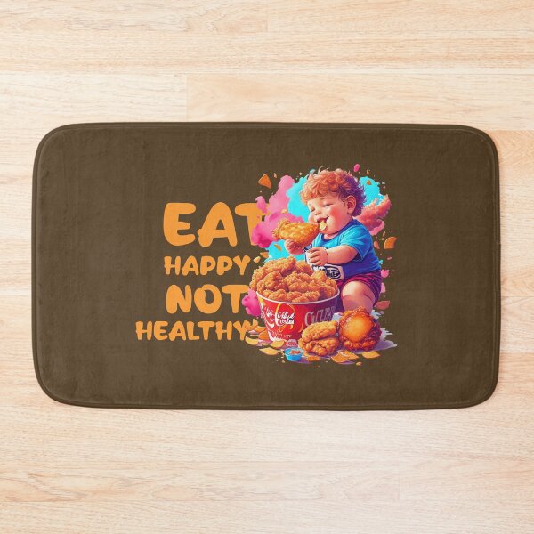 Artikelvorschau, Eat happy not healthy: Body Positivity Revolution entworfen und verkauft von Paolospresent.