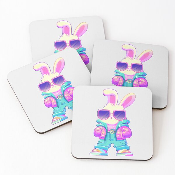Item preview, Sporty Y2K Bunny in Hot Pink  designed and sold by pocketart2023.