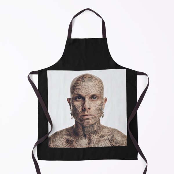 Item preview, Handsome bald man with many tattoos on his face designed and sold by Markus Baron.