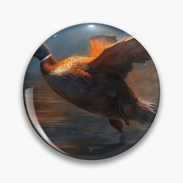 Item preview, Duck flying in the sky. Digital painting. 3d rendering designed and sold by aiphotosart.