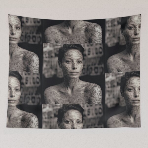 Item preview, Very pretty woman with tattoos on her face designed and sold by Markus Baron.
