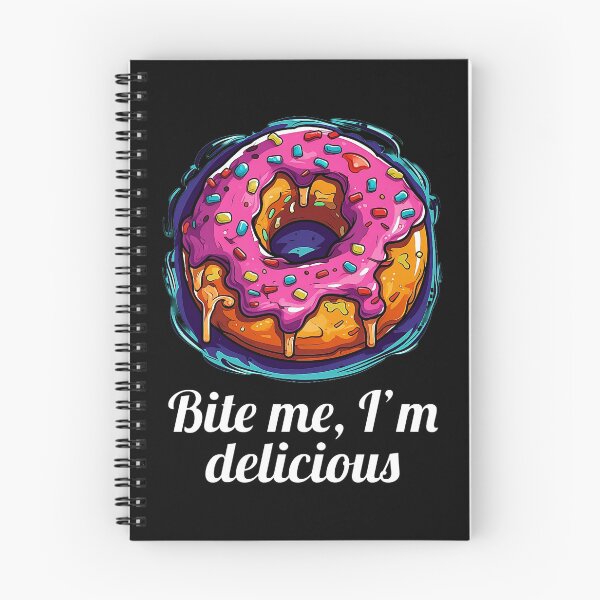 Item preview, Delicious Pink Glazed Donut - "Bite me, I'm delicious" designed and sold by SADStyleDesigns.