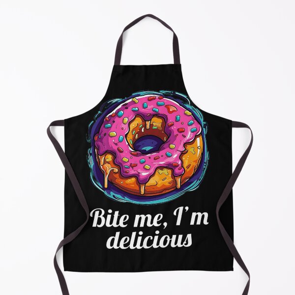 Item preview, Delicious Pink Glazed Donut - "Bite me, I'm delicious" designed and sold by SADStyleDesigns.