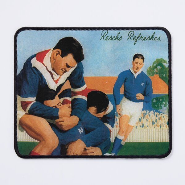 Item preview, Reschs Beer 1930s advertisement - footballers headlock designed and sold by Brimson-Marlor.