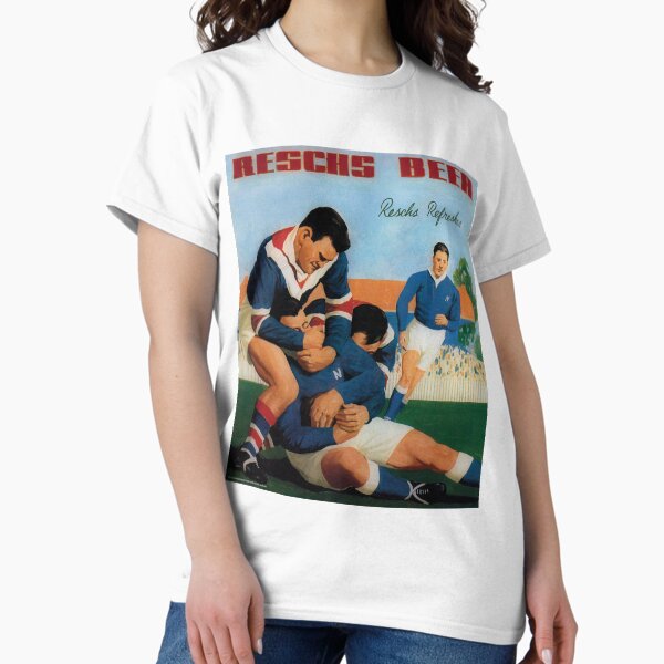 Item preview, Reschs Beer 1930s advertisement - footballers headlock designed and sold by Brimson-Marlor.