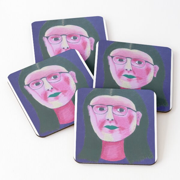 Item preview, Dark haired woman with glasses designed and sold by cardanart.