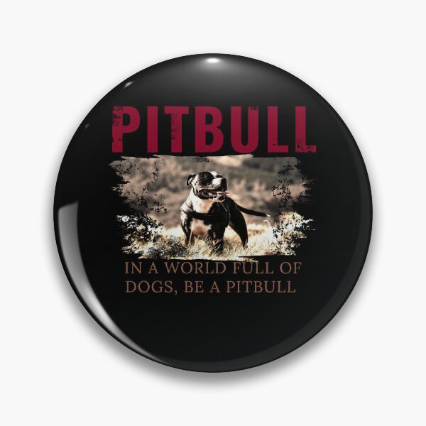 Artikelvorschau,  In einer Welt voller Hunde sei ein PITBULL – cooles rotes Design entworfen und verkauft von DarkDesign69.