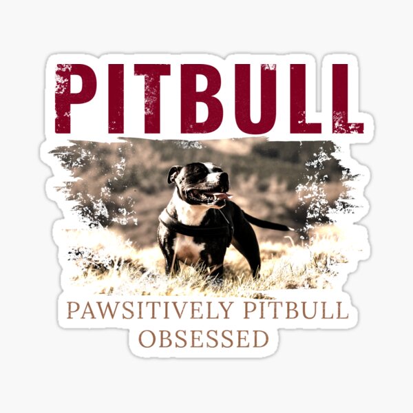 Beware Protected by Pit Bull Terrier with Attitude - Blue Nose  SLAP-STICKZ(TM) Automotive Car Window Locker Bumper Sticker