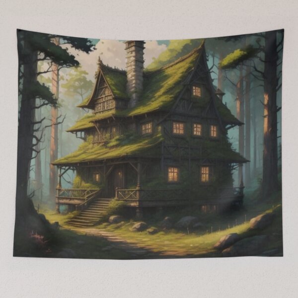Item preview, Hut in Forest designed and sold by sharupatterns.