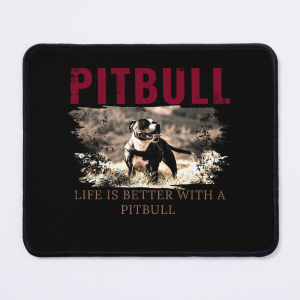 Item preview, Life is better with a PITBULL- cool red design designed and sold by DarkDesign69.