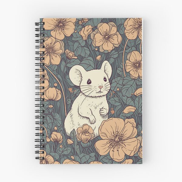 Aperçu de l'œuvre Illustration de la souris dans un champ de fleurs créée et vendue par 11pixeli.