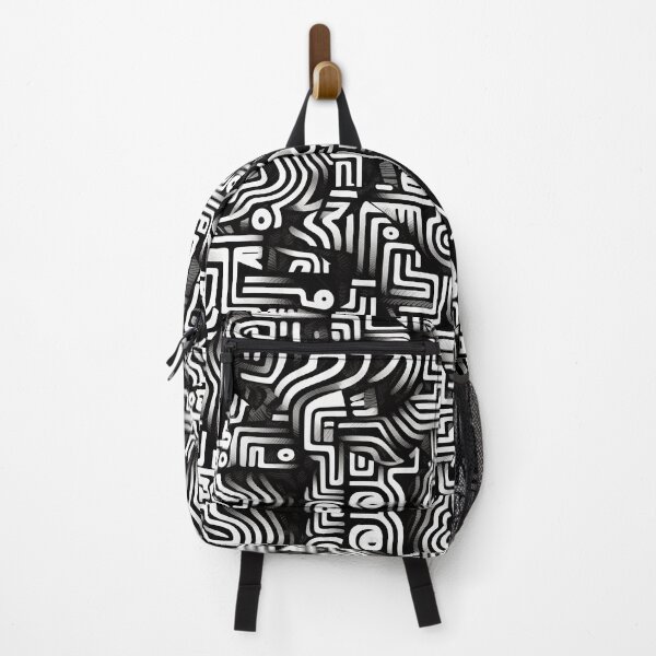 Item preview, Ethereal Geometry: Monochrome Psychedelic Ink Patterns designed and sold by aweartome.