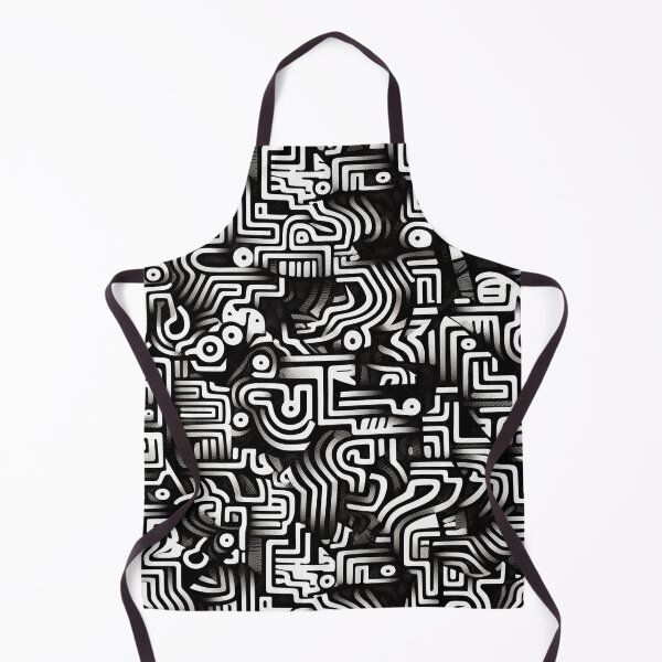 Item preview, Ethereal Geometry: Monochrome Psychedelic Ink Patterns designed and sold by aweartome.