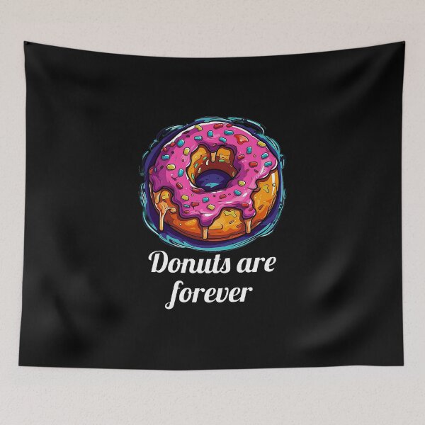 Item preview, Delicious Pink Glazed Donut - "Donuts are forever" designed and sold by SADStyleDesigns.