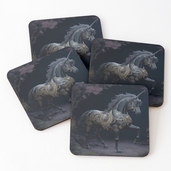 Item preview, Black and Gold Unicorn designed and sold by RaidarPro.