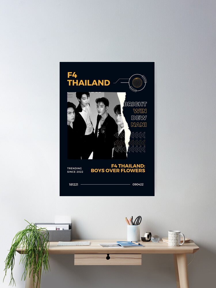 F4 Thailand ポスター　サイン付　brightwin F4 Thailand