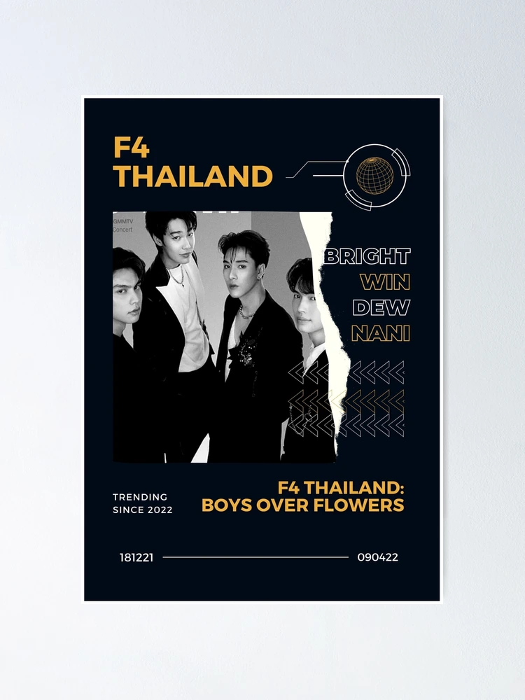 F4 thailand サイン　brightwin nanidew F4 THAILAND BWDN BRIGHT WIN DEW NANI Autographed Signed
