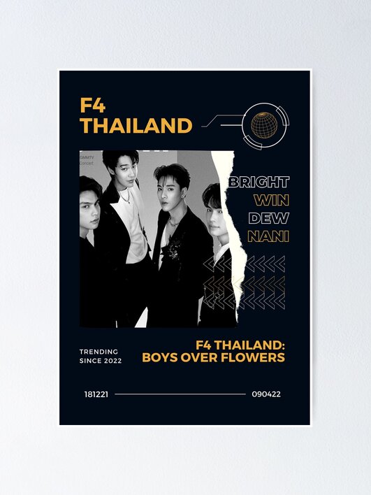 f4 thailand カードサイン　brightwin nani dew tu f4 thailand カードサイン brightwin nani dew tu タイ雑誌 Mint