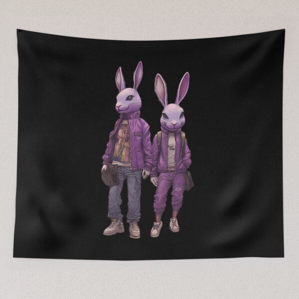 Item preview, The lavender bunnies by Laas van Haas designed and sold by Pixelboys.