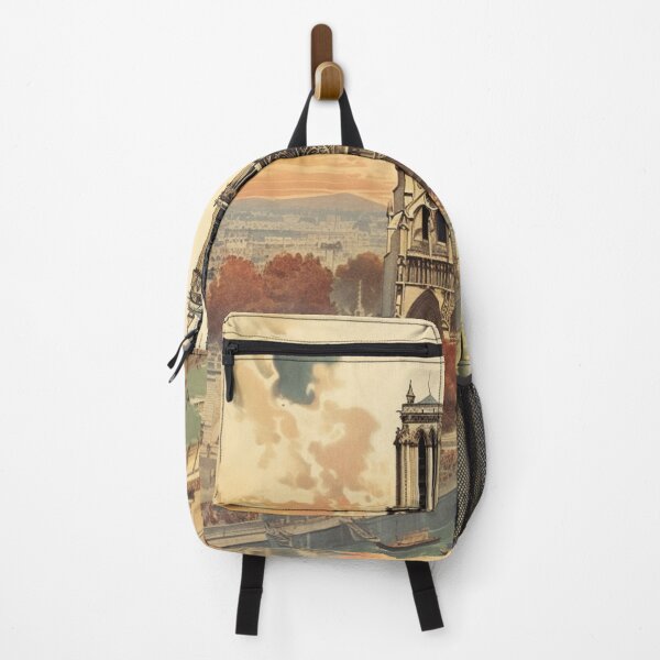 Item preview, A Vintage Travel Illustration of the Notre-Dame Cathedral in Paris designed and sold by GoodOldVintage.
