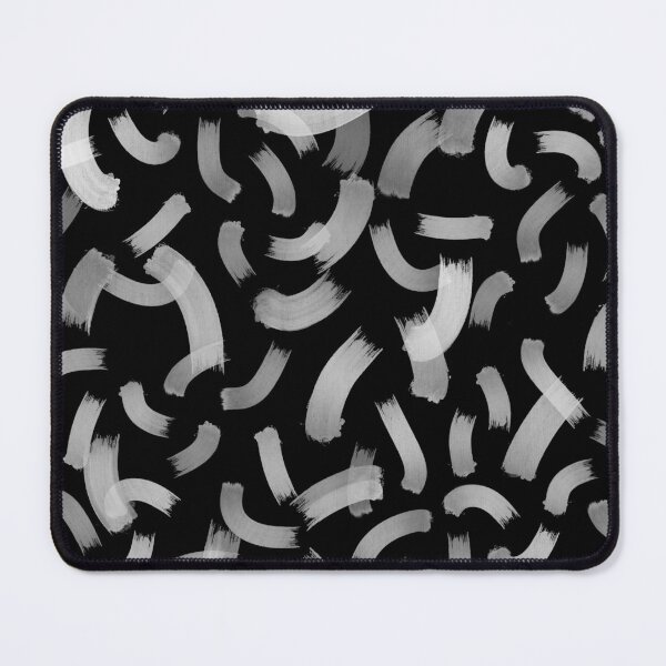 Item preview, Abstract stroke brush cute black seamless pattern designed and sold by Yana Mustafina | Boho Soulful Designs.